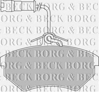 BORG & BECK bbp1439 -  Комплект тормозных колодок, дисковый тормоз